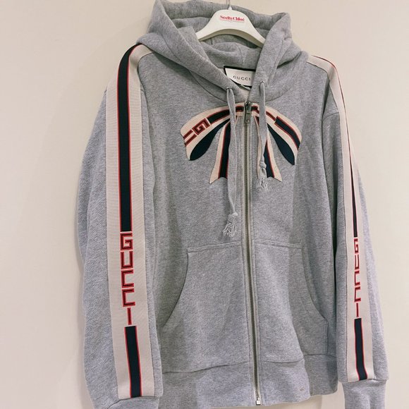Gucci Stripe Zip Up Sweatshirt Sz M - Picture 3 of 9
